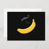 Gele vruchten van banaan briefkaart (Voorkant / Achterkant)