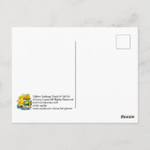 Gele vuilniswagen #130704 Briefkaart (Achterkant)