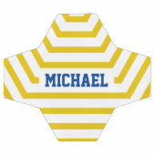 Gele vun Stripes - Aangepaste naam Voetbal (Enkel)