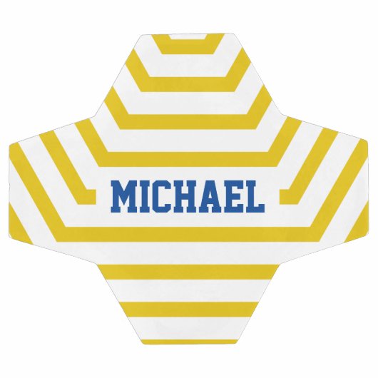 Gele vun Stripes - Aangepaste naam Voetbal (Enkel)