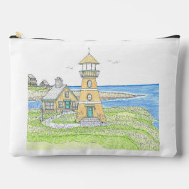 Gele vuurtoren grote accessoiretas etui