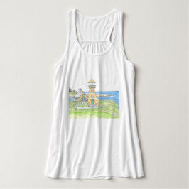 Gele Vuurtoren Tanktop; Ocean Blue Tanktop