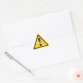 Gele waarschuwing sticker (Envelop)