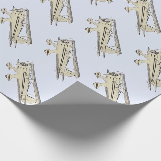  gele Waco-schottenpotlood Cadeaupapier (Hoek)