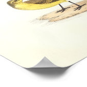 Gele Wagstaart Afdrukken Poster (Hoek)