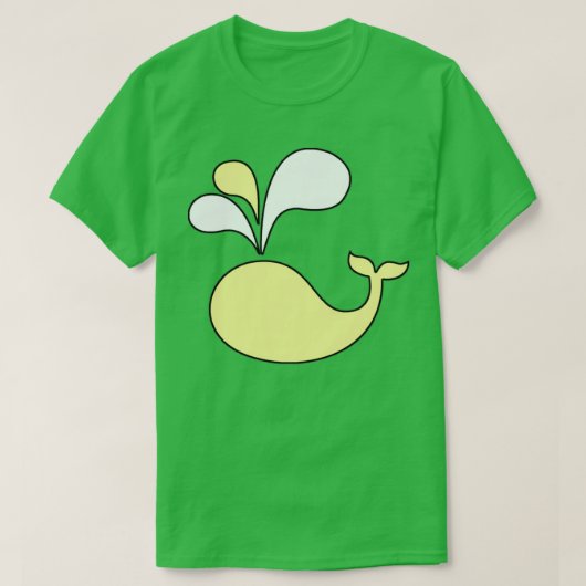 Gele walvis 2 t-shirt (Design voorkant)