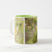 Gele Warbler Coffee-Mok Tweekleurige Koffiemok (Voorkant links)