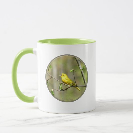 Gele Warbler Mok (Links)