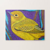 Gele Warbler Puzzle Legpuzzel (Horizontaal)
