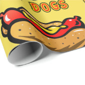 -gele warme hond-Birthday-partij Cadeaupapier (Rol Hoek)