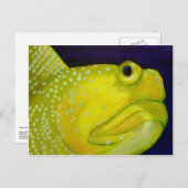 Gele Watchman Goby Fish Briefkaart (Voorkant / Achterkant)