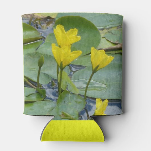 Gele Water Lelies met Damselfly Koelbox Blikjeskoeler (Achterkant)