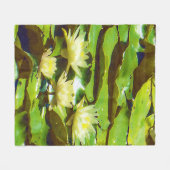 gele waterlelies fleece deken (Voorkant (Horizontaal))