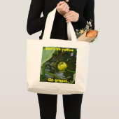Gele waterlust Ga groen! Canvas tas (Voorkant (product))