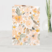 Gele waterverf 2 foto's verjaardag kaart (Achterkant)