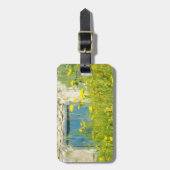Gele waterverf bloemen bagagelabel (Voorkant verticaal)