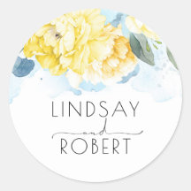 Gele Waterverf Bloemen Elegant  Geïnspireerd