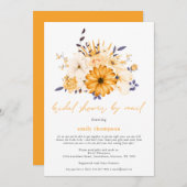 Gele Waterverf Bloemen Vrijgezellenfeest per post Kaart (Voorkant / Achterkant)