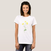 gele waterverf boterbloem t-shirt (Voorkant volledig)