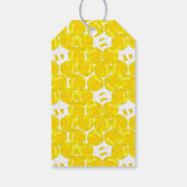 Gele Waterverf Bumble Bee Baby shower Gift Labels Cadeaulabel (Achterkant)