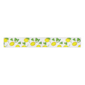 Gele Waterverf Citrus Citrus Citrus Citroenen Grosgrain Lint (Voorkant)