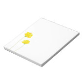 Gele Waterverf Daisies Notitieblok (Linkerzijde)