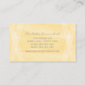 Gele Waterverf Deco Visitekaartje (Achterkant)