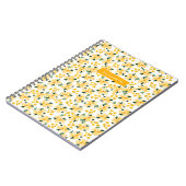 Gele Waterverf Floral Garden op maat Notitieboek (Linkerzijde)