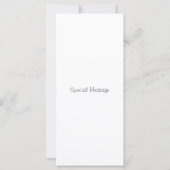 Gele Waterverf Floral Stem Card Kaart (Achterkant)