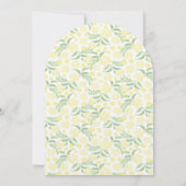 Gele Waterverf Floral Weddenschap Kaart (Achterkant)