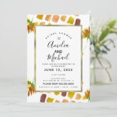 Gele Waterverf Florals Spring Summer Painterly Kaart (Staand voorkant)