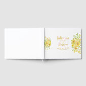 Gele waterverf florele gastenboek (Volledig)