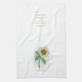 Gele Waterverf Flower Faith Kitchen Towel Theedoek (Verticaal)