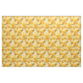 Gele Waterverf Flowers Stof (Fat Quarter)