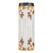 Gele Waterverf Flowers Thermosbeker (Achterkant)