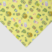 Gele Waterverf Jam Pattern-ontkoppeling Tissuepapier (Detail)