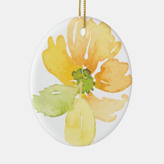 GELE WATERVERF KERAMISCH ORNAMENT (Rechts)