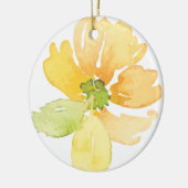 GELE WATERVERF KERAMISCH ORNAMENT (Links)