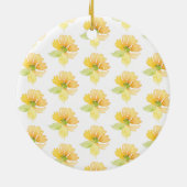 GELE WATERVERF KERAMISCH ORNAMENT (Achterkant)