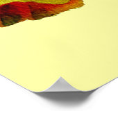 Gele waterverf met deffodil poster (Hoek)