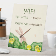 gele waterverf met waterlelie