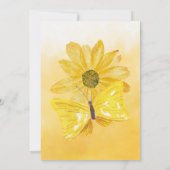 Gele Waterverf Moederdag Brunch Uitnodiging (Achterkant)