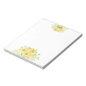 Gele waterverf notitieblok (Linkerzijde)