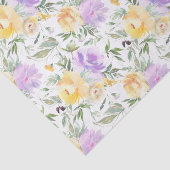 Gele Waterverf ontkoppeling Paars Tissuepapier (Detail)