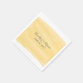 Gele Waterverf Papier Napkins Servetten (Hoek)