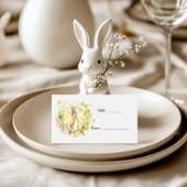 Gele Waterverf Peter Rabbit Baby shower Plaatskaartje