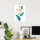 Gele waterverf poster (Thuiskantoor)
