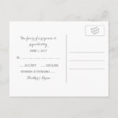 Gele Waterverf Response Briefkaart (Achterkant)