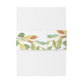 Gele Waterverf Rozen bruiloft Uitnodigingen Wikkel (Achterkant Voorbeeld)