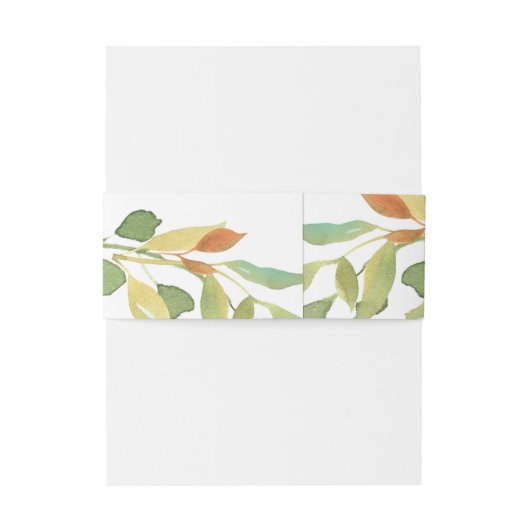 Gele Waterverf Rozen bruiloft Uitnodigingen Wikkel (Achterkant Voorbeeld)